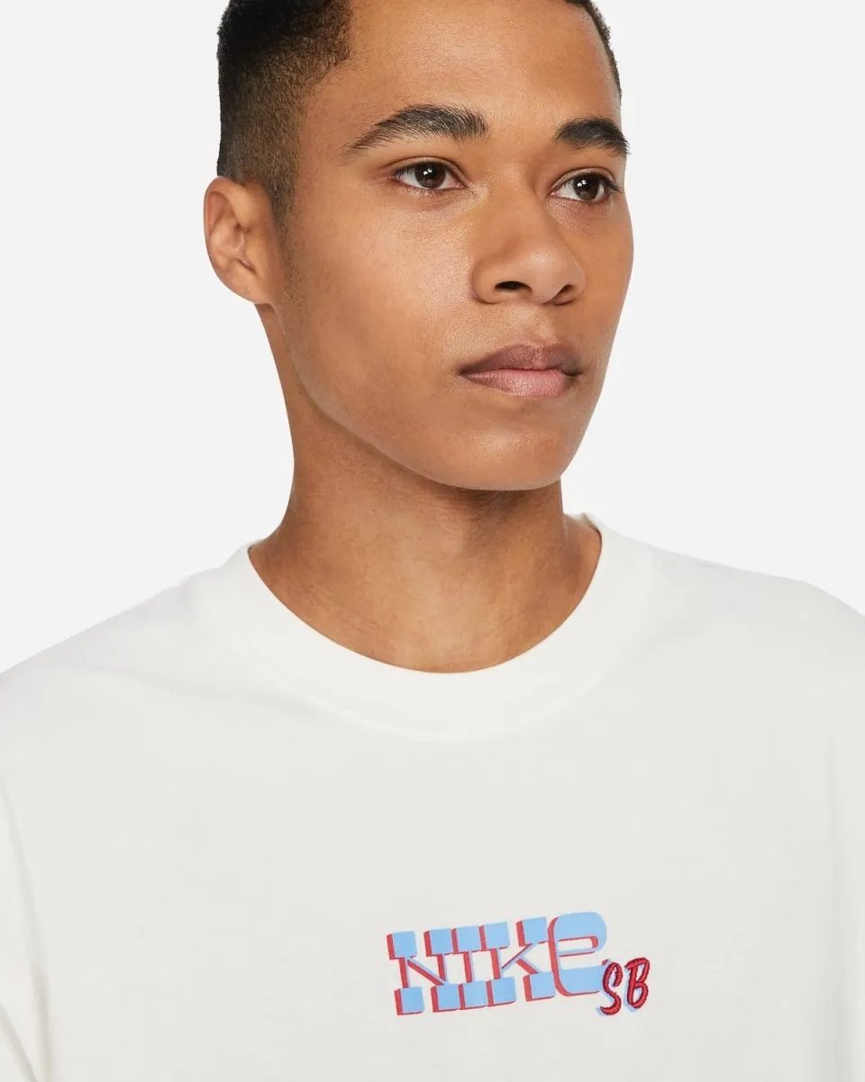Emb Block Tee - Sail
