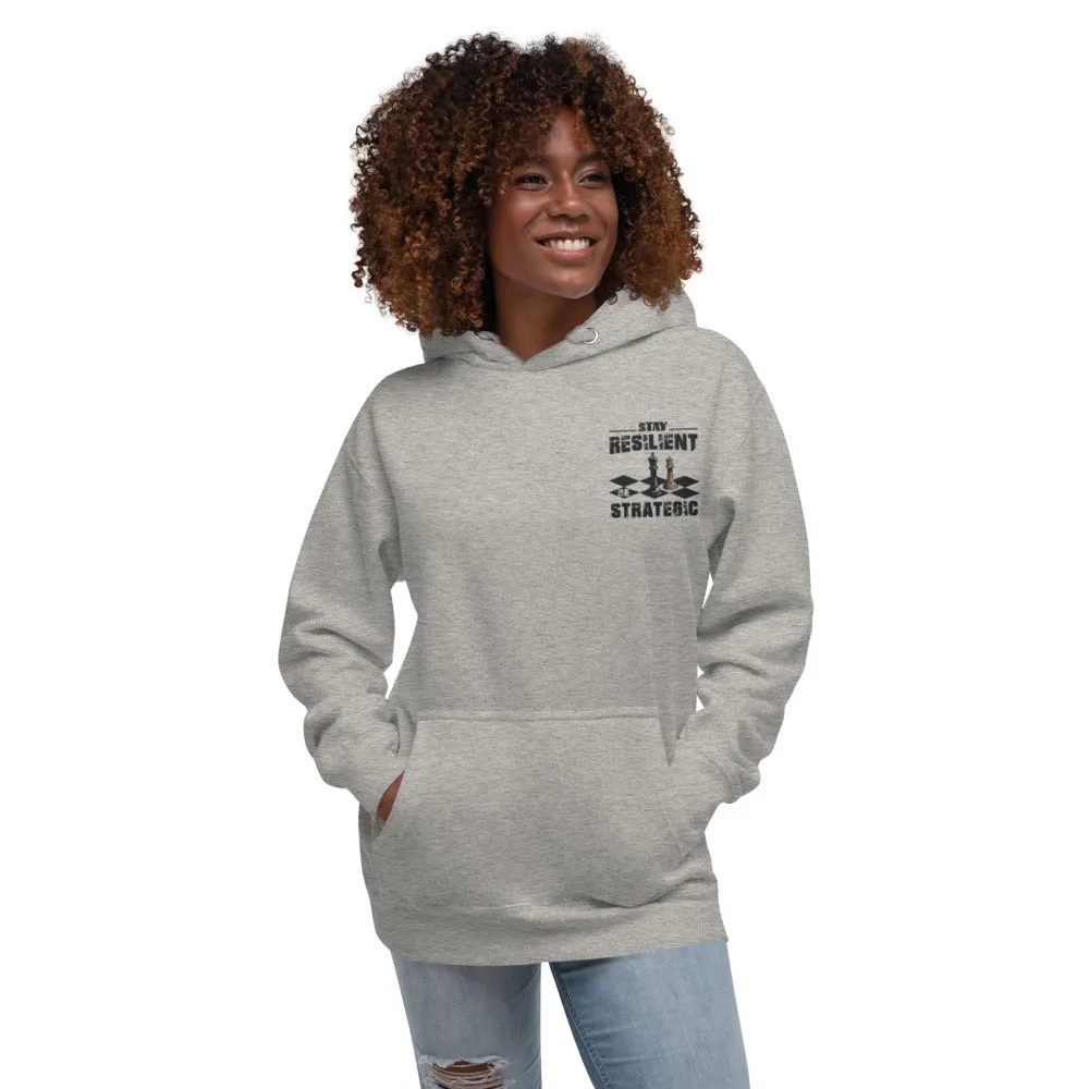 Embroidery Resilient Black Board Unisex Hoodie