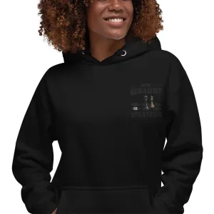 Embroidery Resilient Black Board Unisex Hoodie