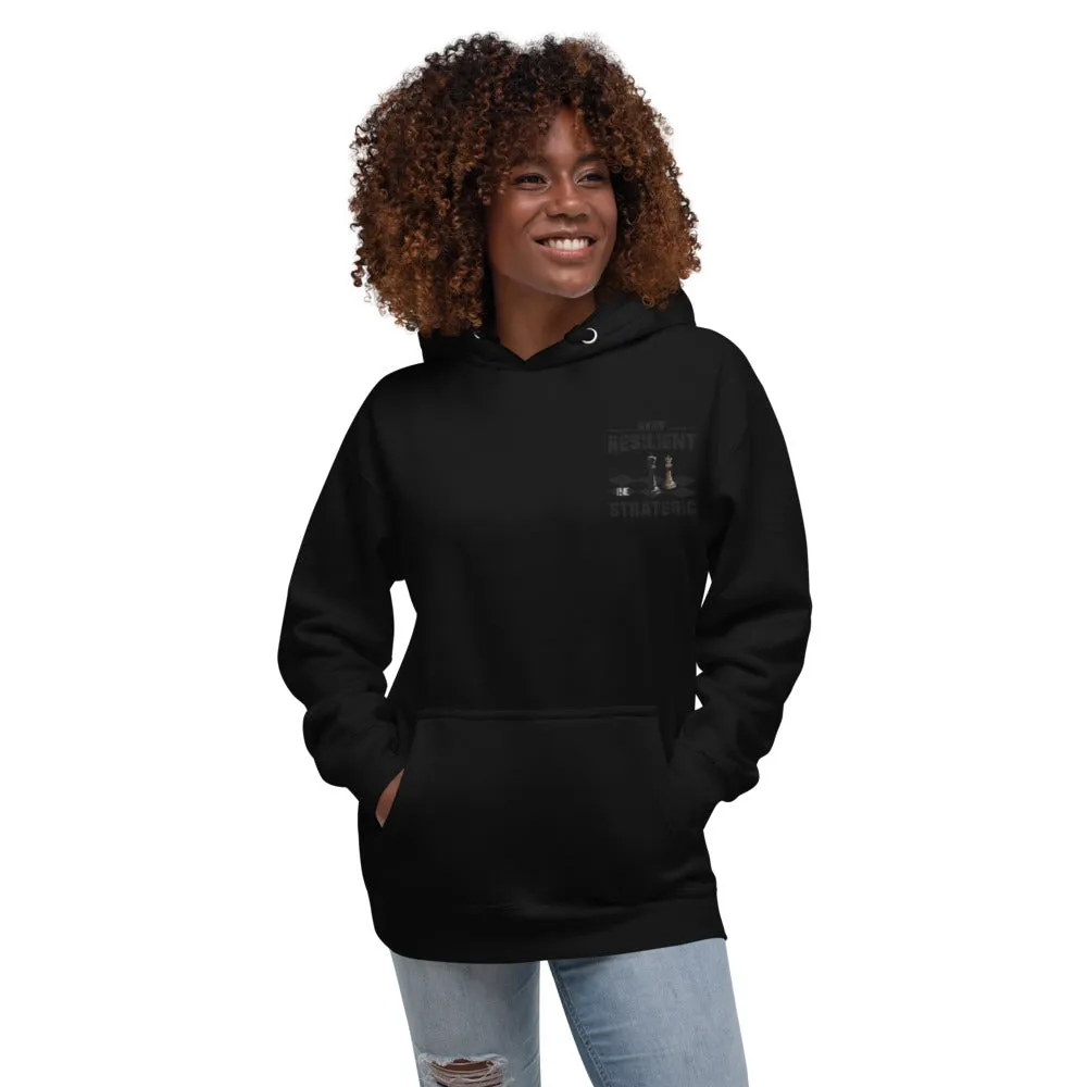 Embroidery Resilient Black Board Unisex Hoodie