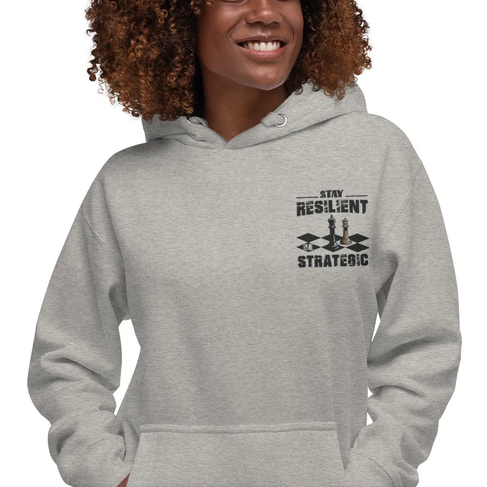 Embroidery Resilient Black Board Unisex Hoodie