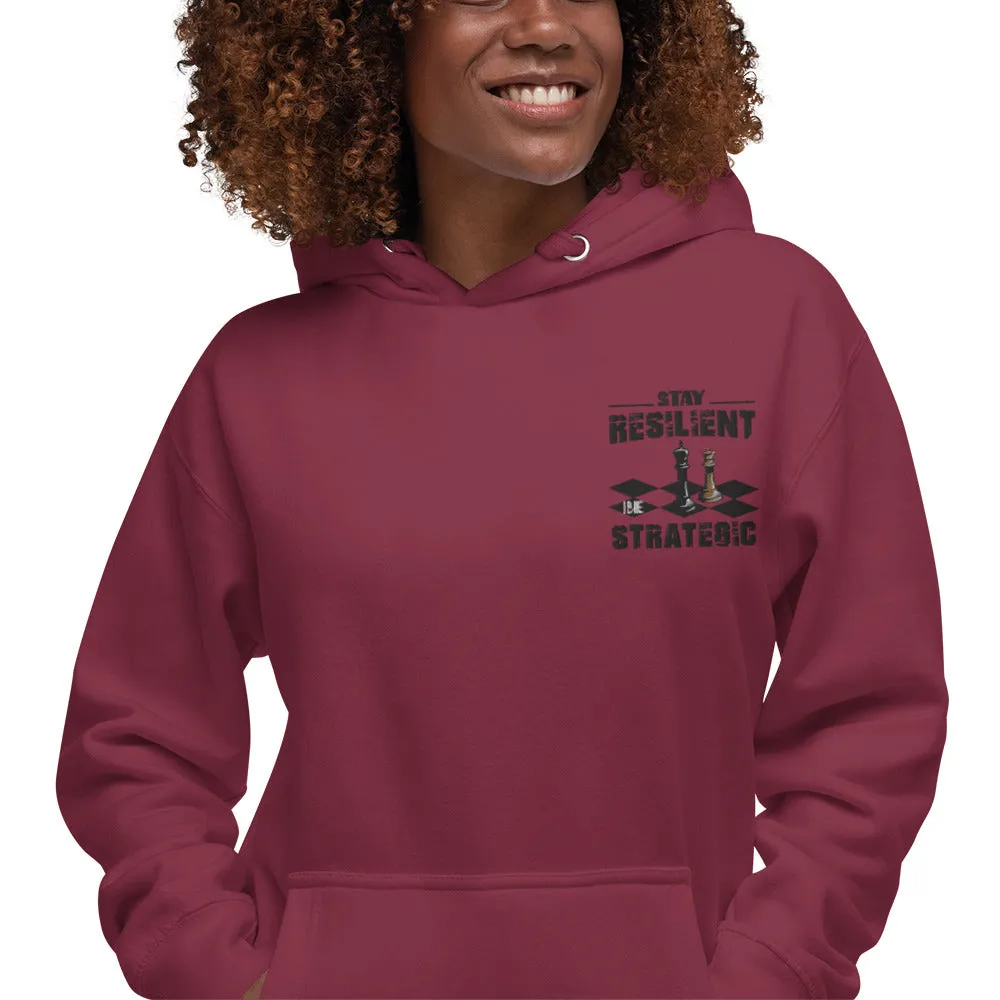 Embroidery Resilient Black Board Unisex Hoodie