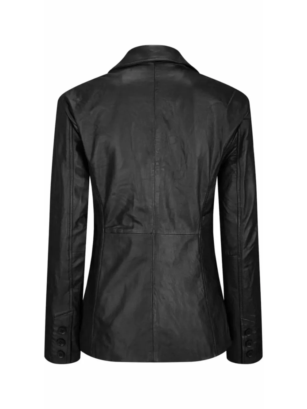 Executive Elegance Leather Blazer for Women
