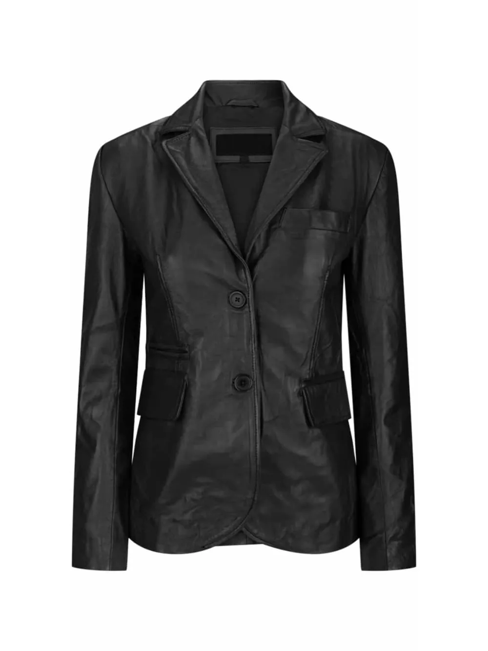 Executive Elegance Leather Blazer for Women