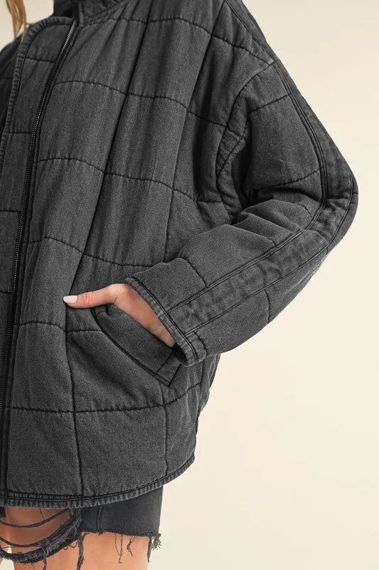 FAE DENIM QUILTED JACKET