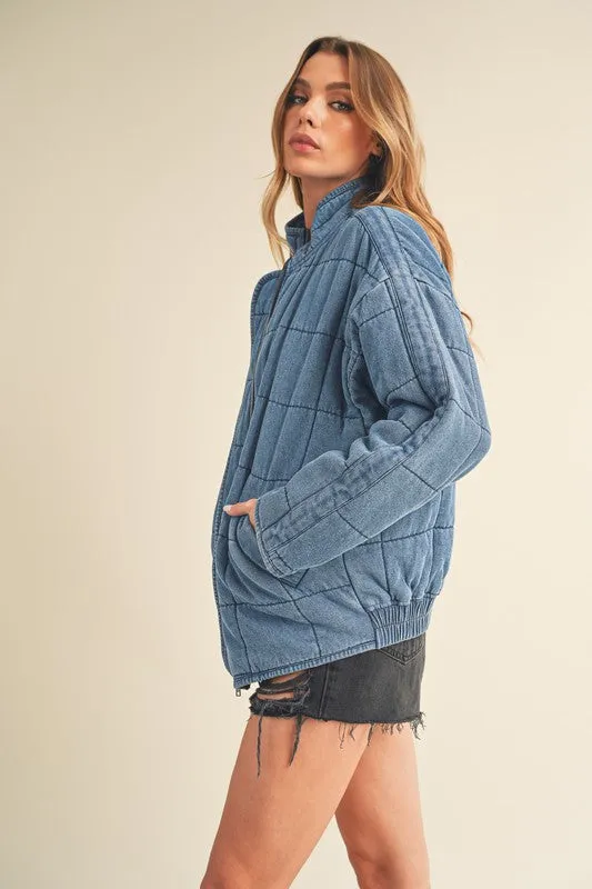 FAE DENIM QUILTED JACKET