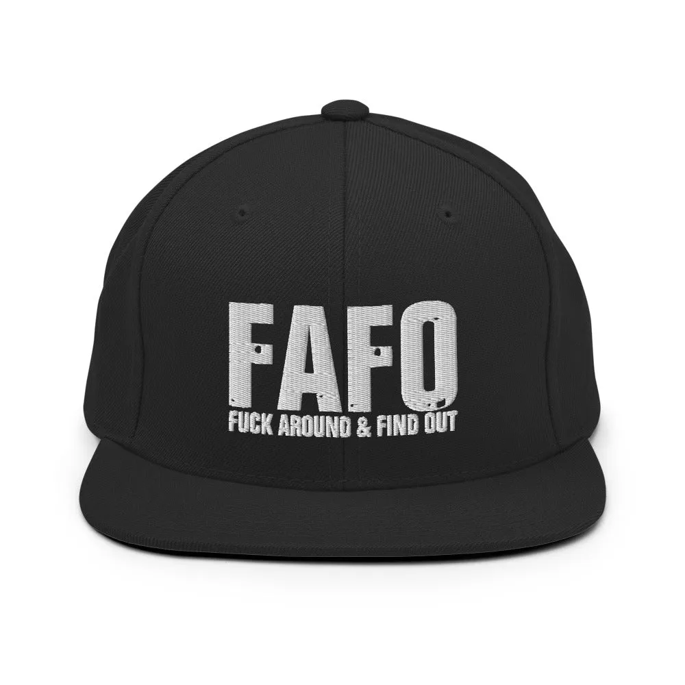 FAFO Snapback Hat