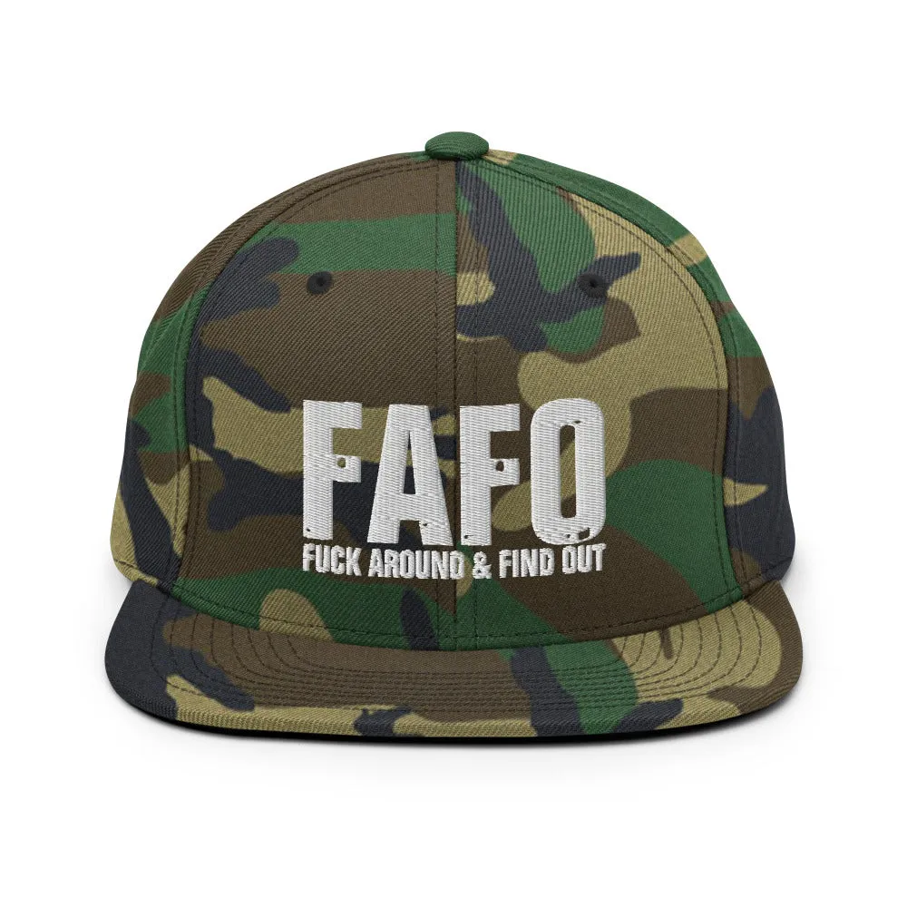 FAFO Snapback Hat