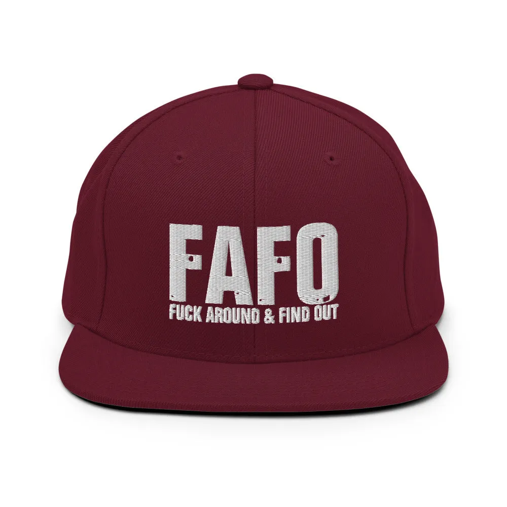 FAFO Snapback Hat