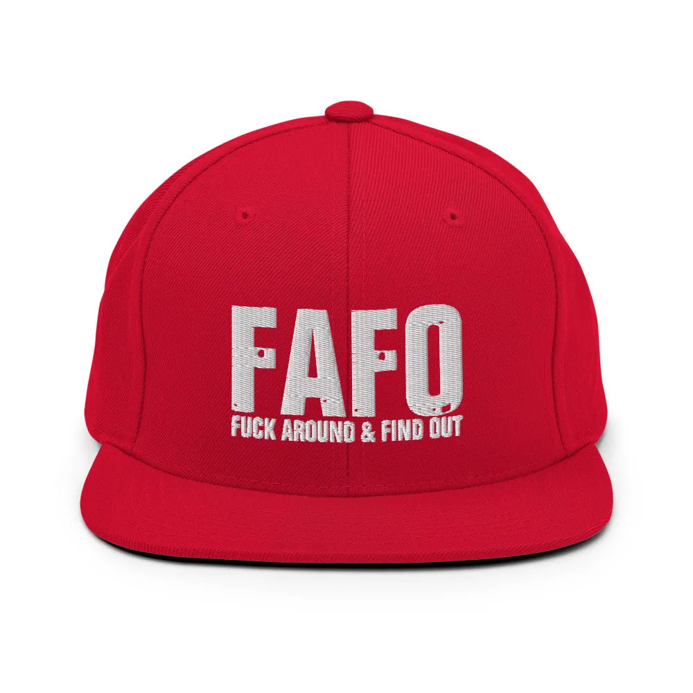 FAFO Snapback Hat