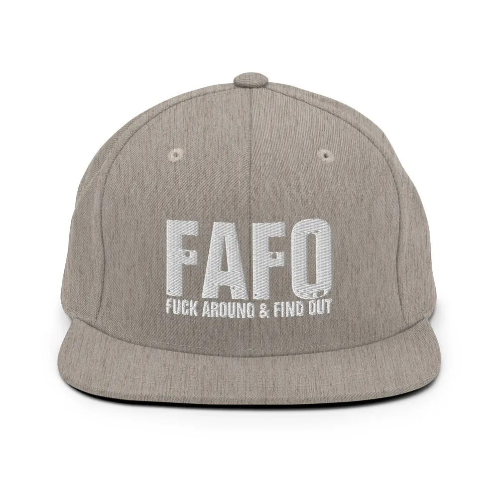 FAFO Snapback Hat