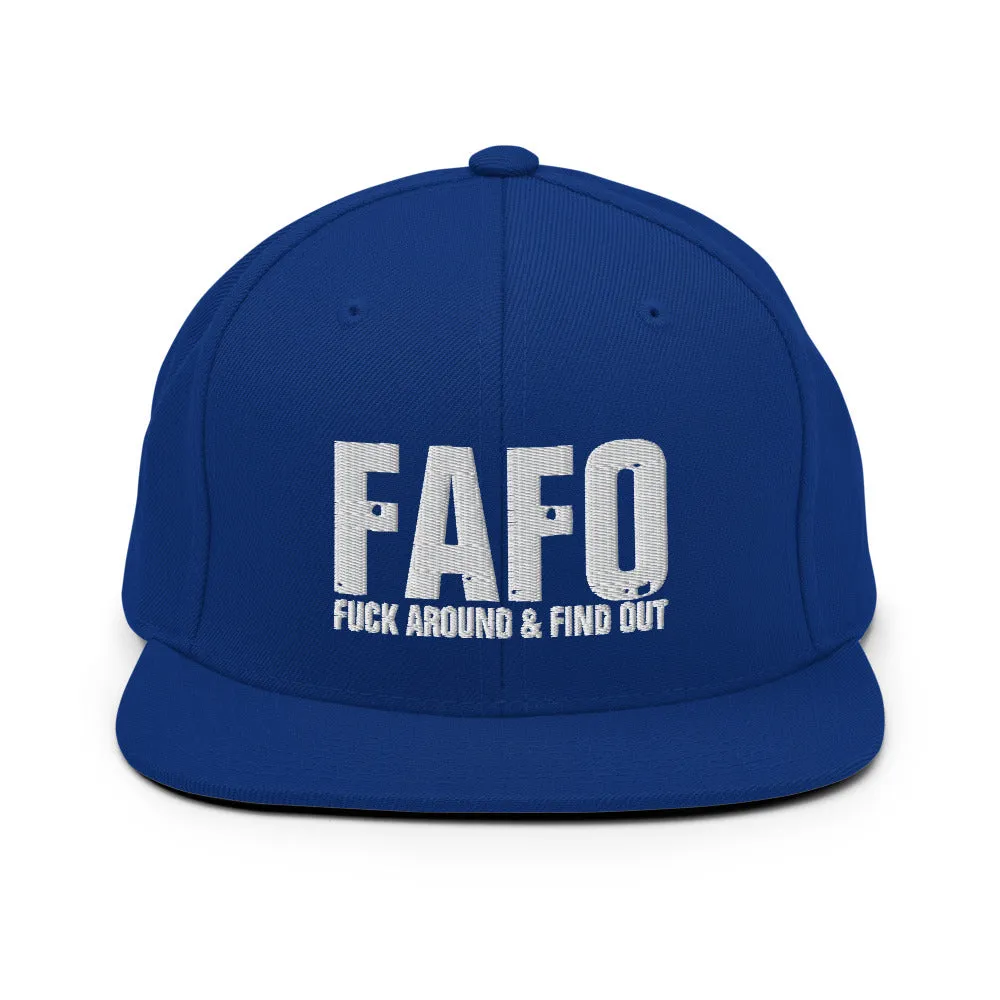 FAFO Snapback Hat