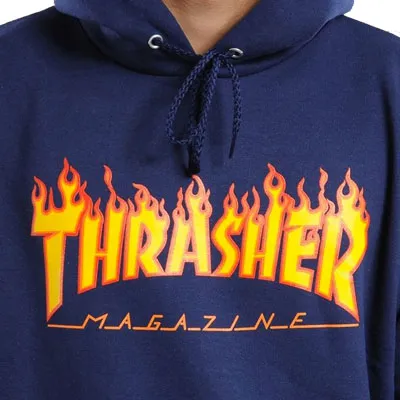 Flame Hooded Sweat navy