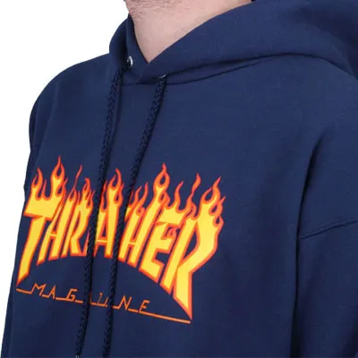 Flame Hooded Sweat navy