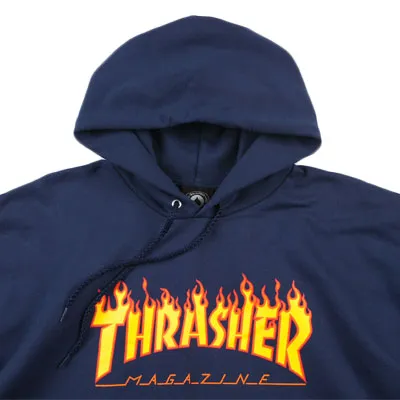 Flame Hooded Sweat navy