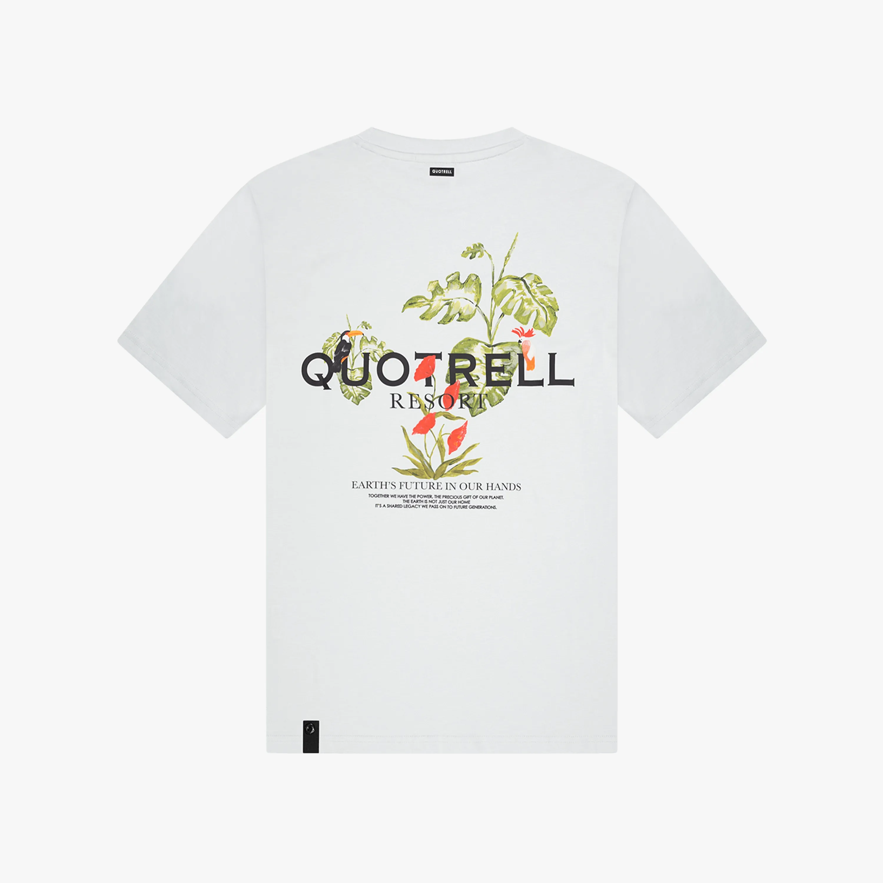 FLORAL T-SHIRT | LIGHT BLUE/BLACK