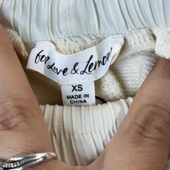 For Love &amp; Lemons | NWT Cream Shorts Size XS
