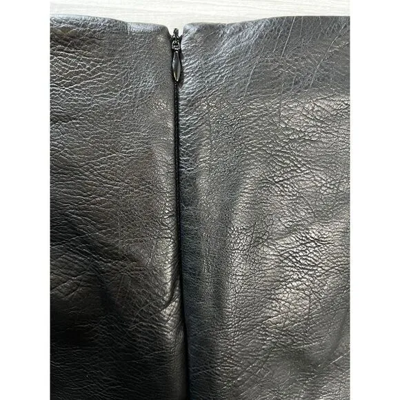 For the Republic Faux-Leather Embroidered Skirt Size 2