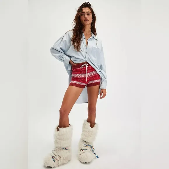 Free People Holly Fairisle Shorts
