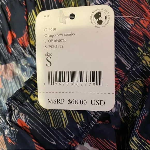 Free People Movement In The Wild Printed Shorts Supernova Combo Size Small