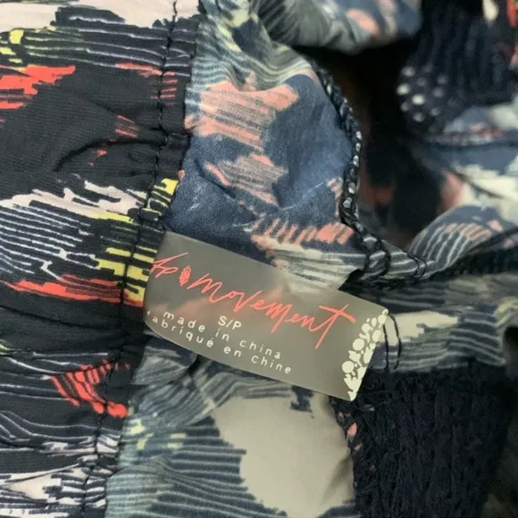 Free People Movement In The Wild Printed Shorts Supernova Combo Size Small