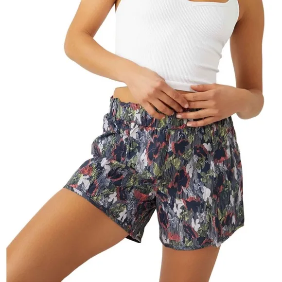 Free People Movement In The Wild Printed Shorts Supernova Combo Size Small