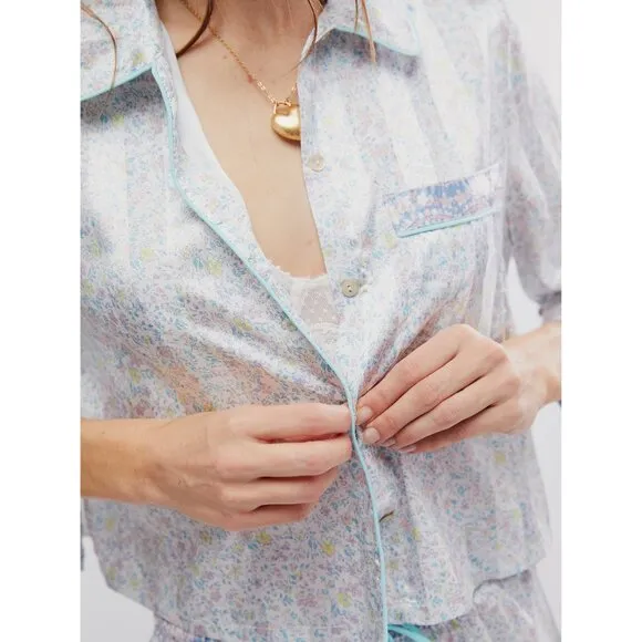 FREE PEOPLE Pillow Talk PJ Set / Ivory Combo