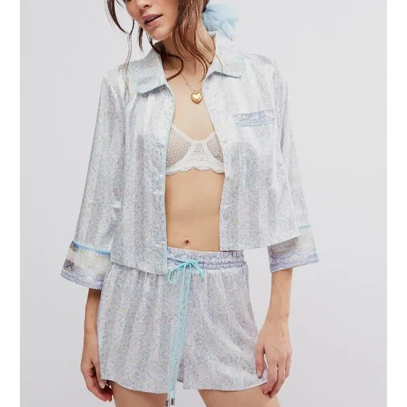 FREE PEOPLE Pillow Talk PJ Set / Ivory Combo
