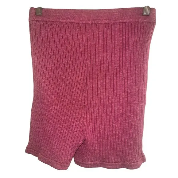 ✨FREE PEOPLE Zuma Sweater Hot Pink Sz Medium Shorts✨