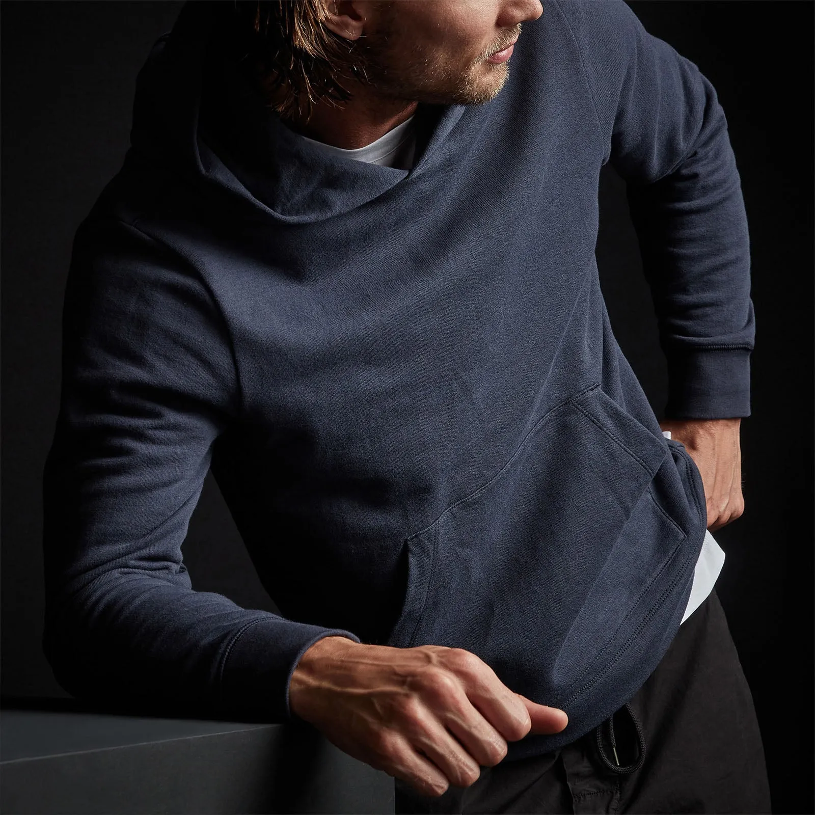 French Terry Pullover Hoodie - Titan