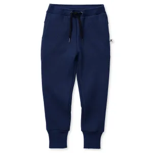 Furry Waffle Trackies - Navy