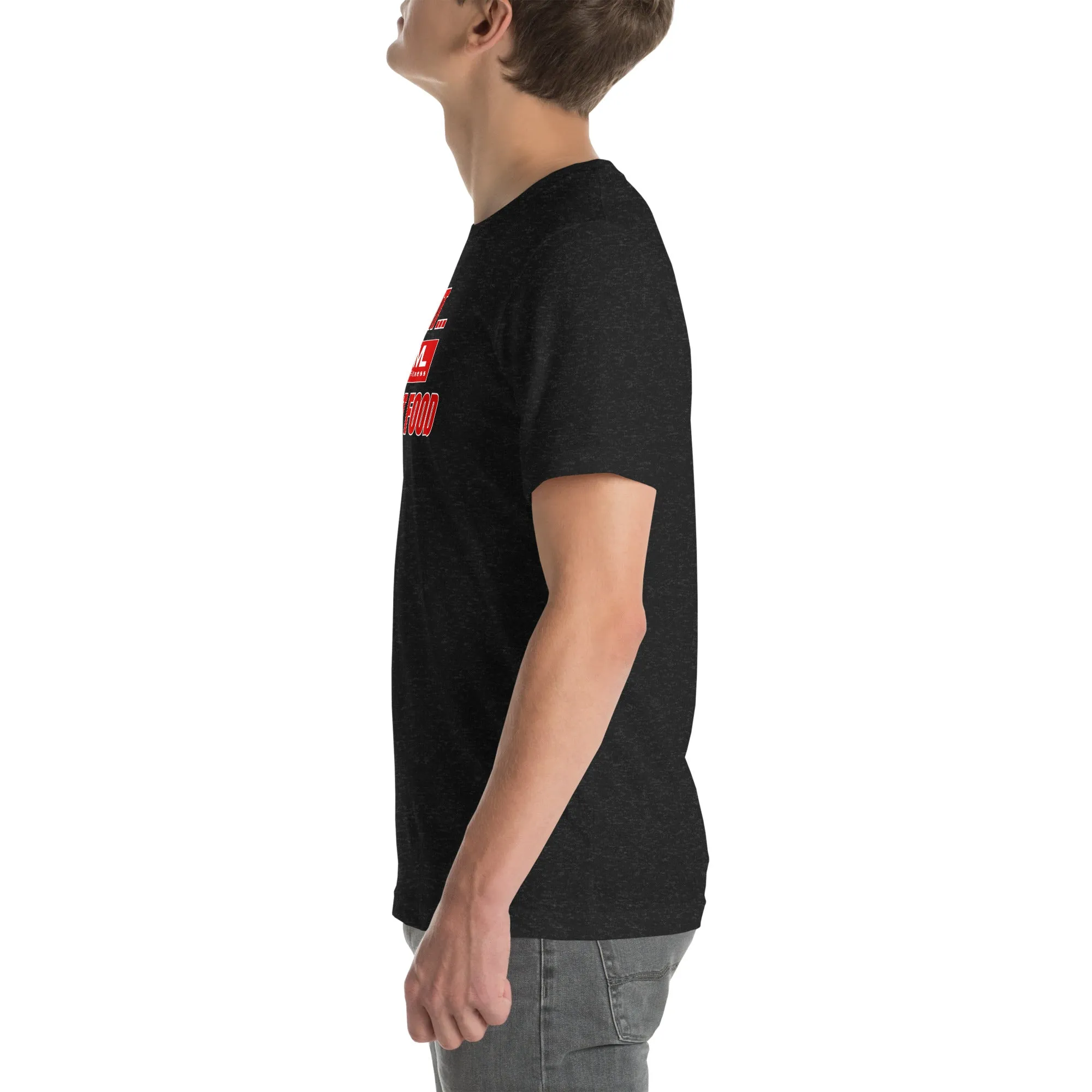 Get Fit On Fast Food logo Unisex t-shirt