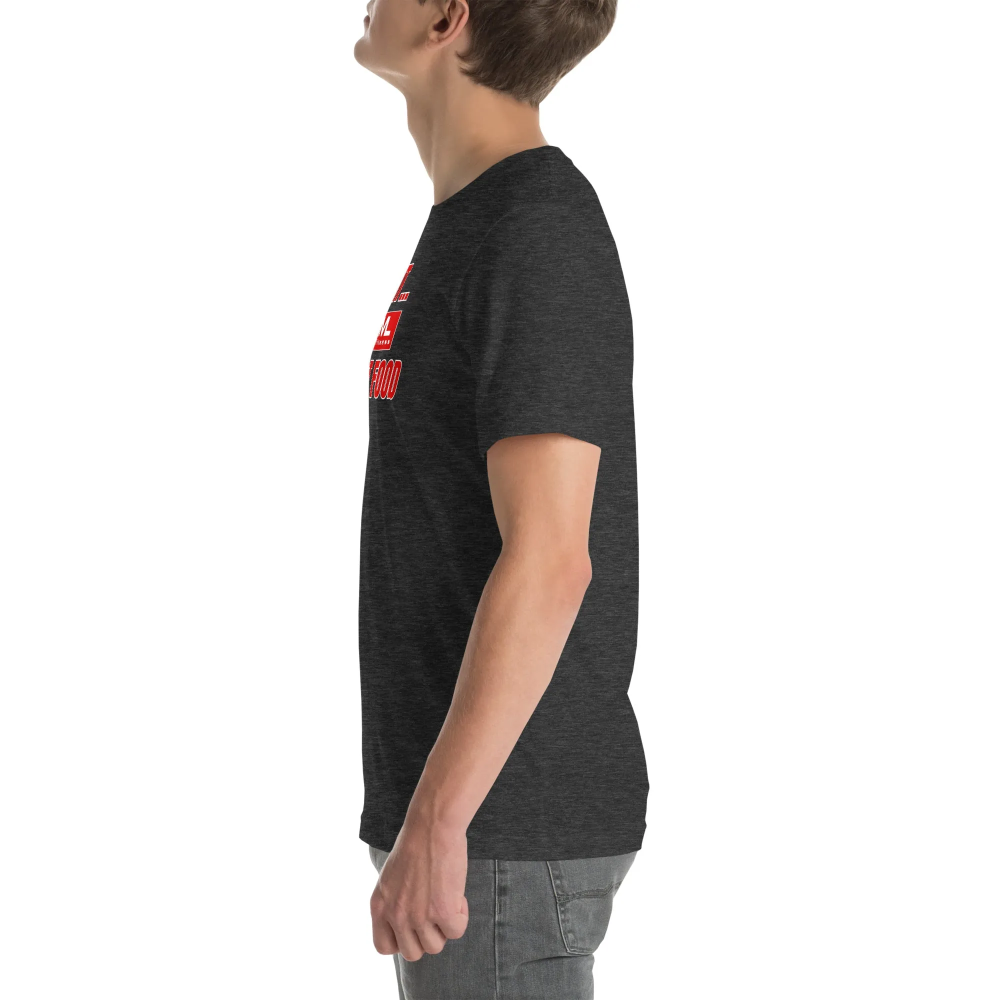 Get Fit On Fast Food logo Unisex t-shirt