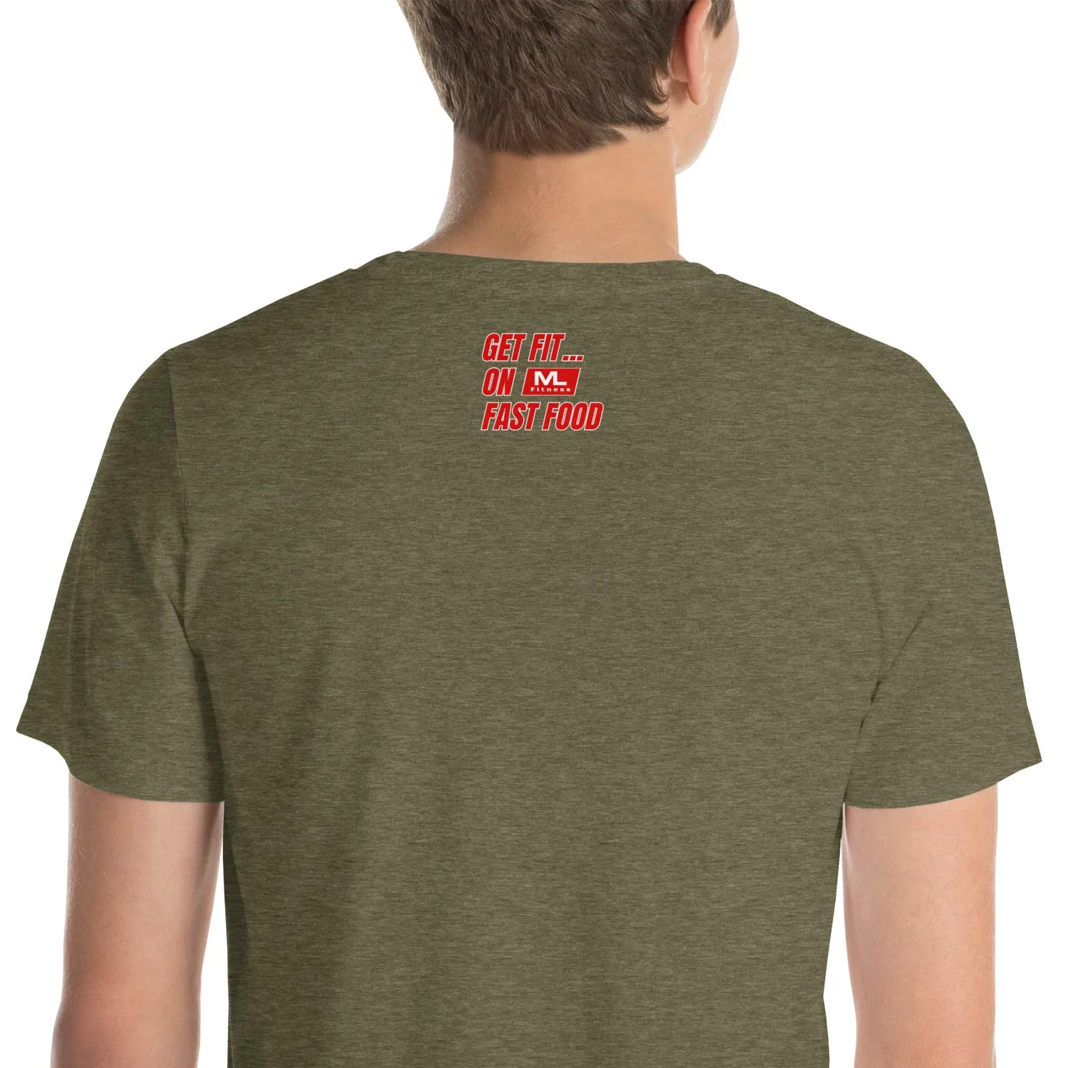 Get Fit On Fast Food logo Unisex t-shirt
