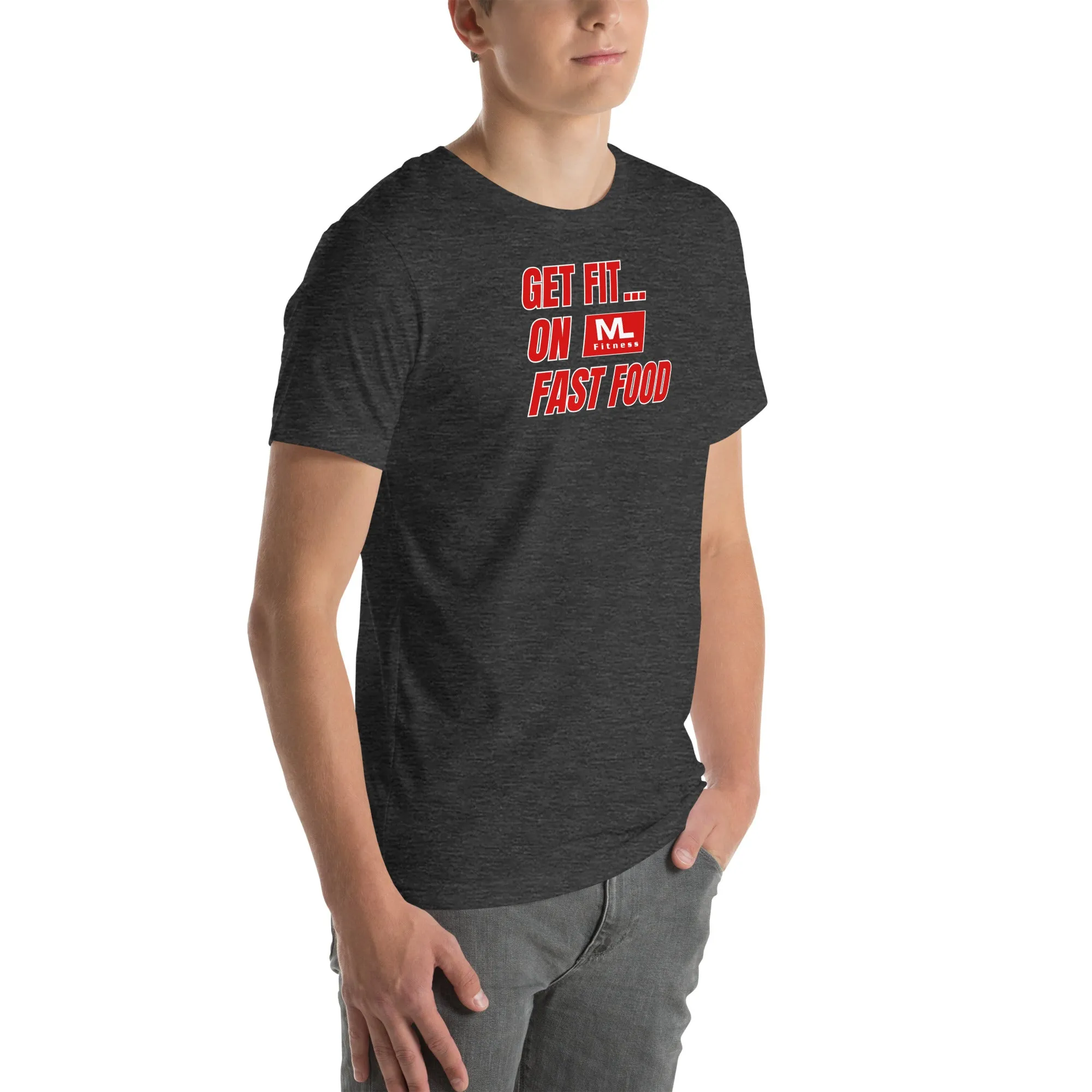 Get Fit On Fast Food logo Unisex t-shirt