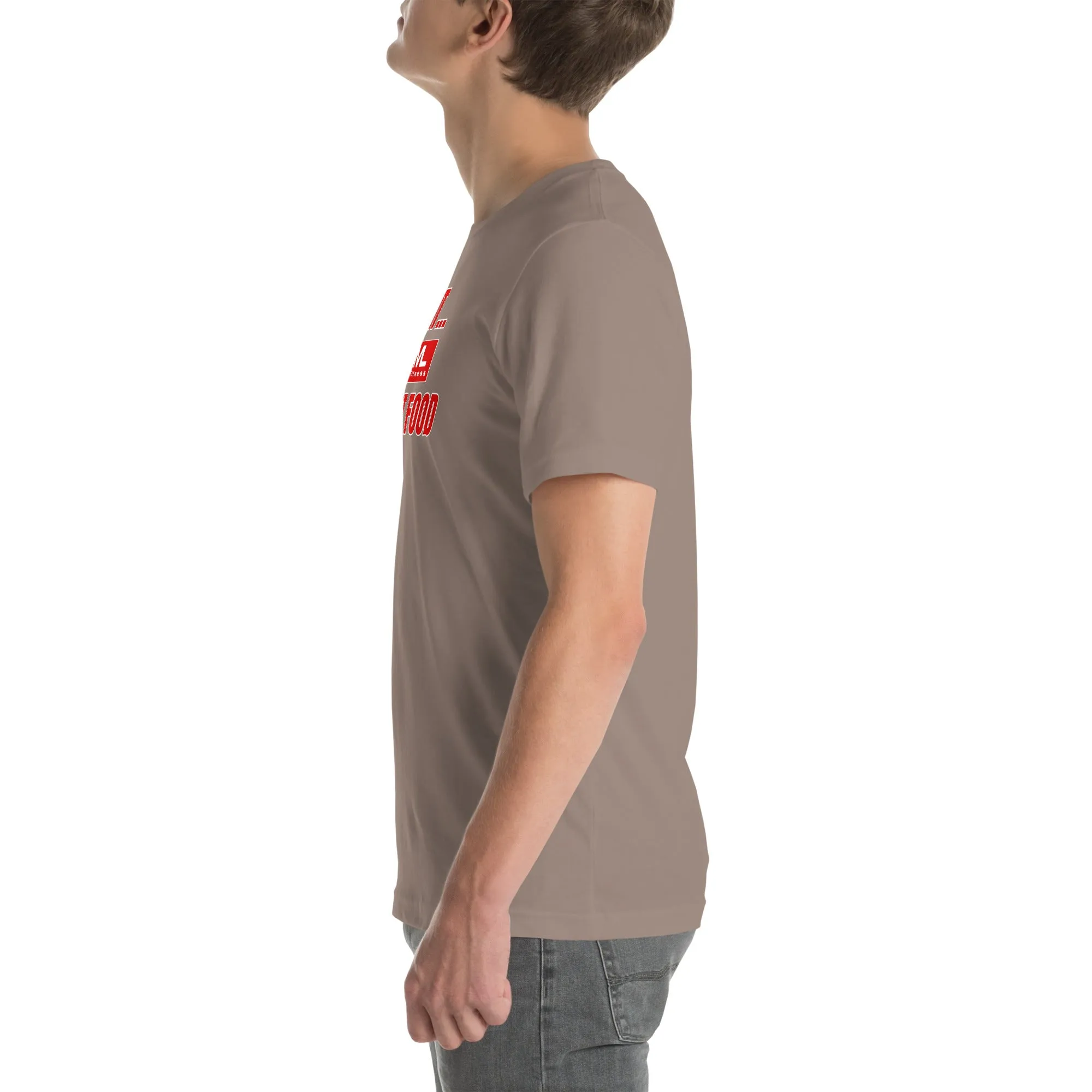 Get Fit On Fast Food logo Unisex t-shirt