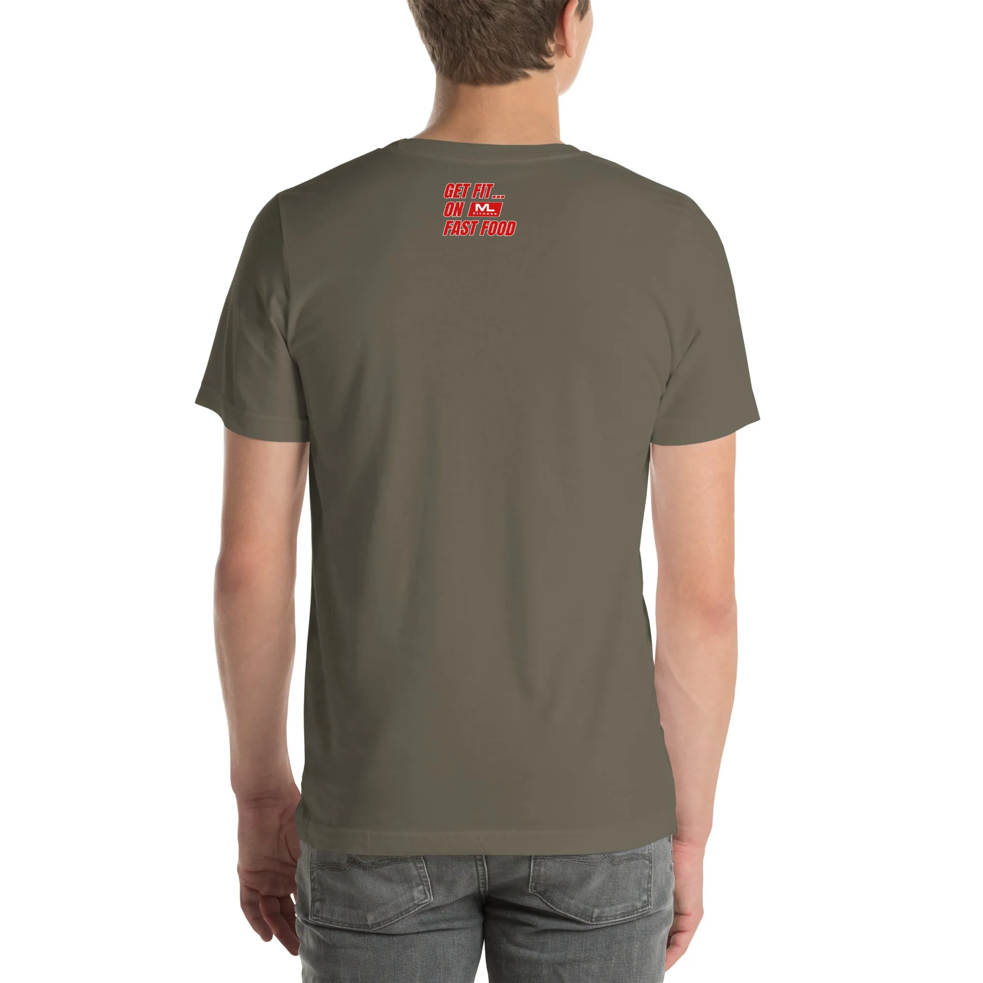 Get Fit On Fast Food logo Unisex t-shirt