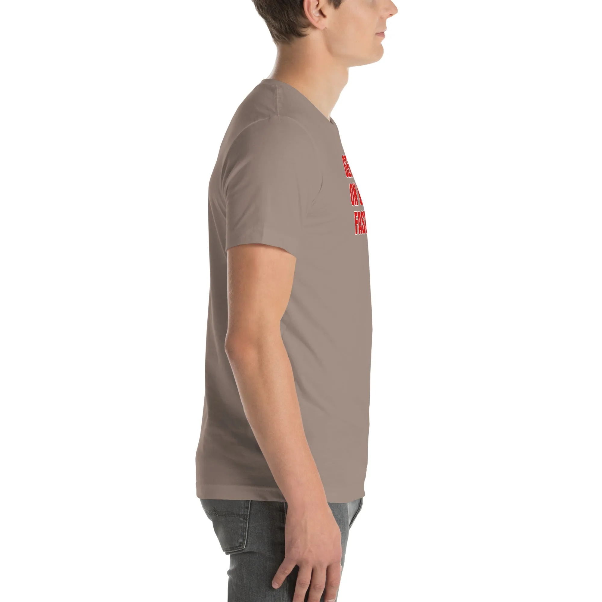 Get Fit On Fast Food logo Unisex t-shirt