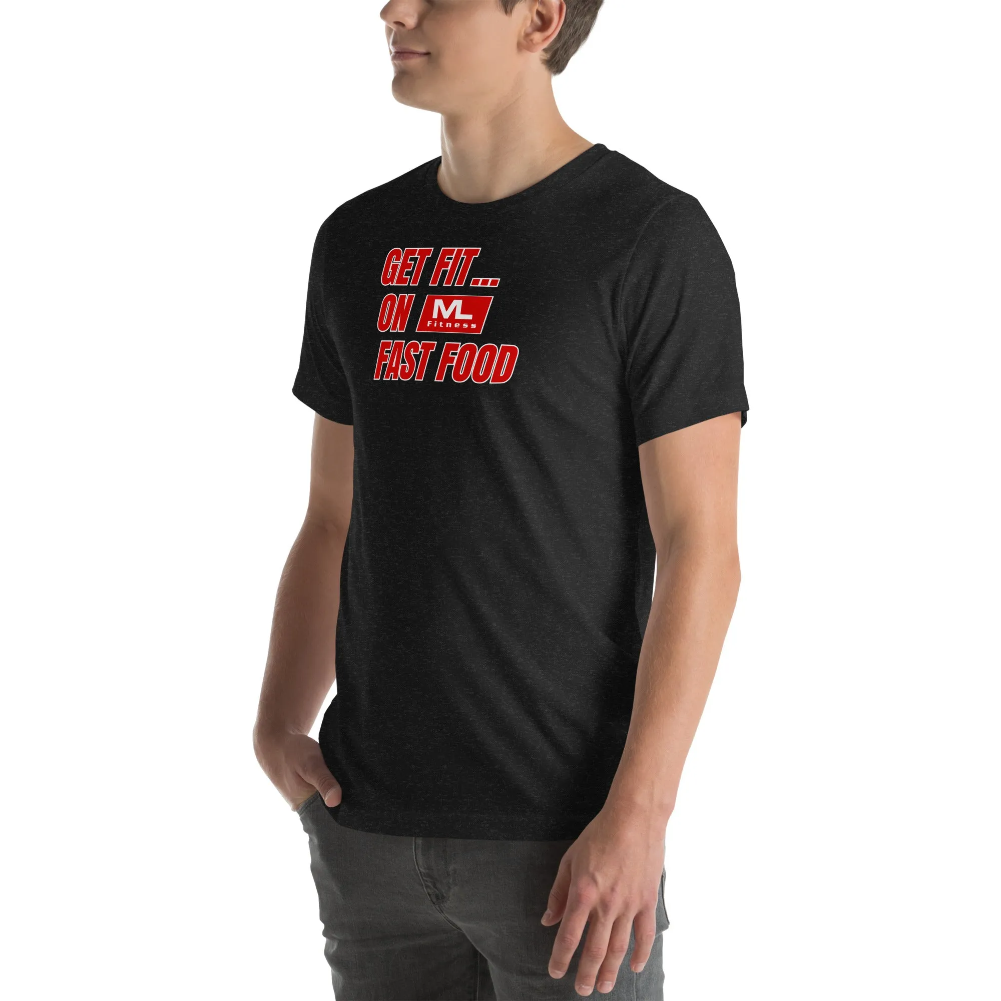 Get Fit On Fast Food logo Unisex t-shirt