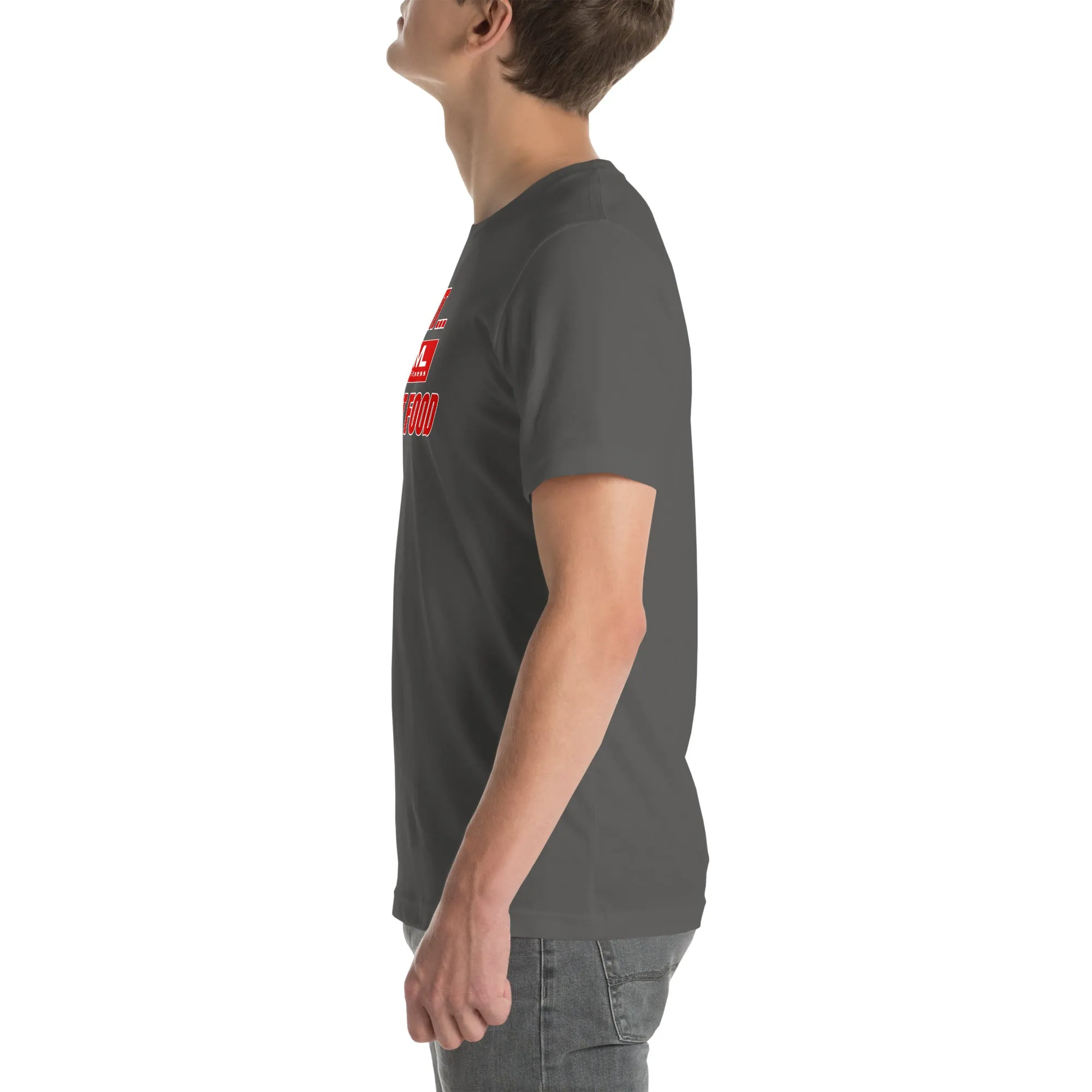 Get Fit On Fast Food logo Unisex t-shirt