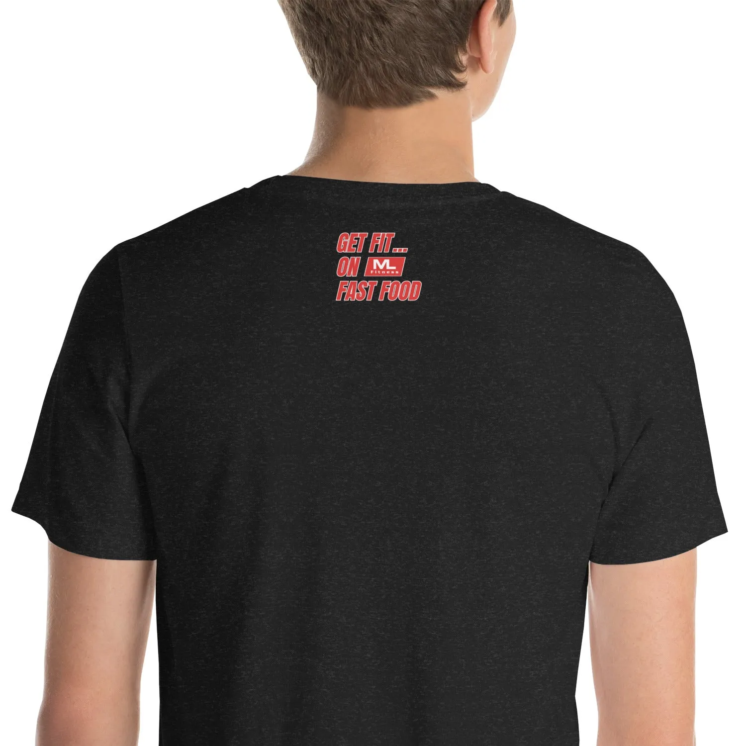 Get Fit On Fast Food logo Unisex t-shirt