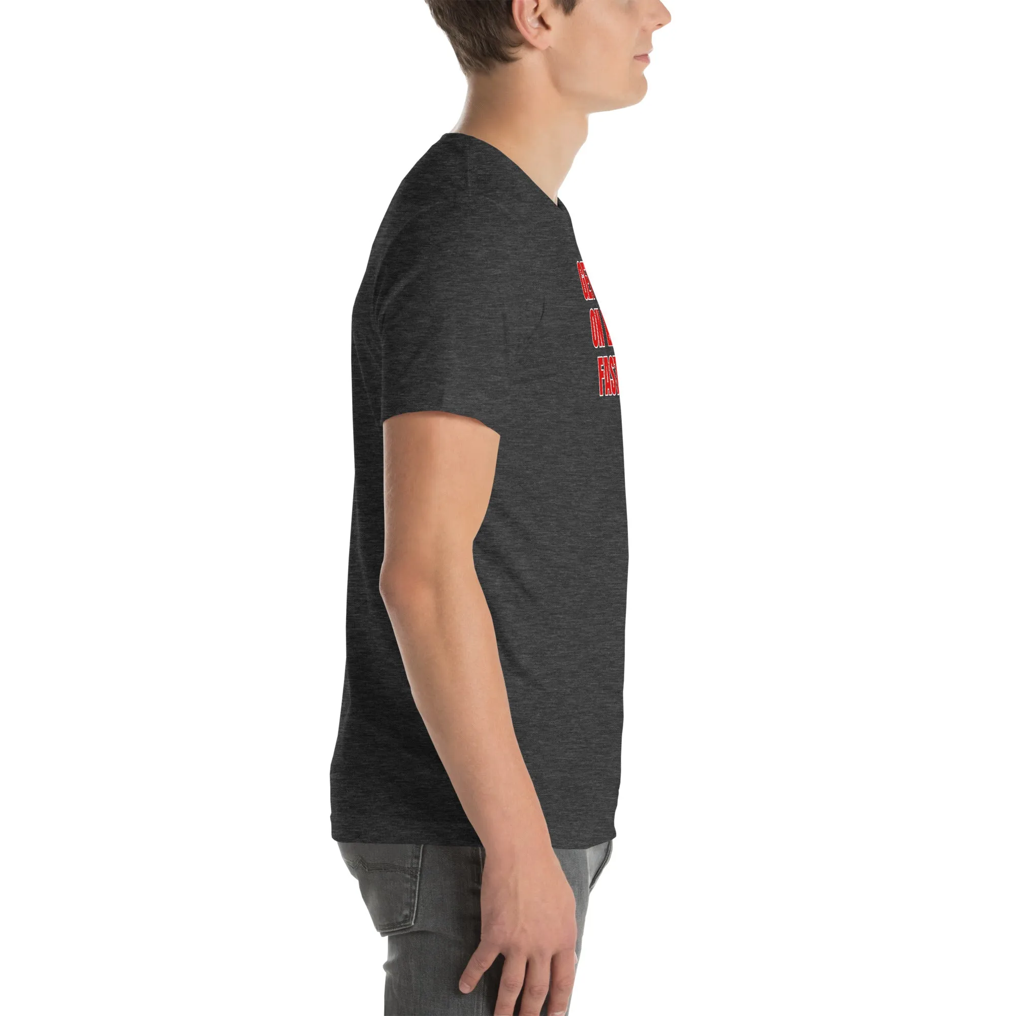 Get Fit On Fast Food logo Unisex t-shirt