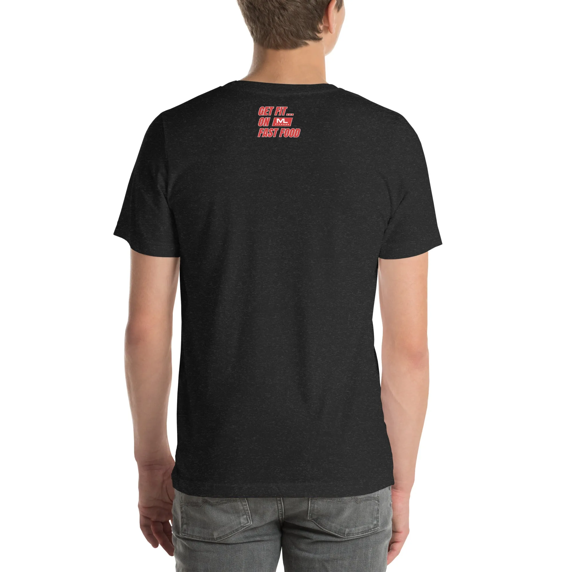 Get Fit On Fast Food logo Unisex t-shirt