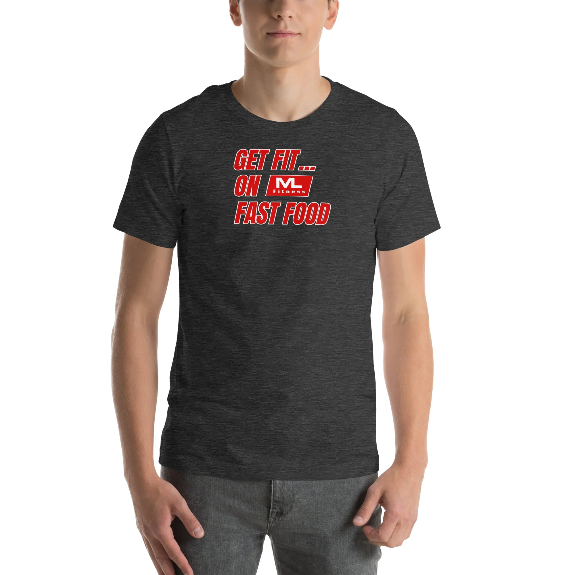 Get Fit On Fast Food logo Unisex t-shirt