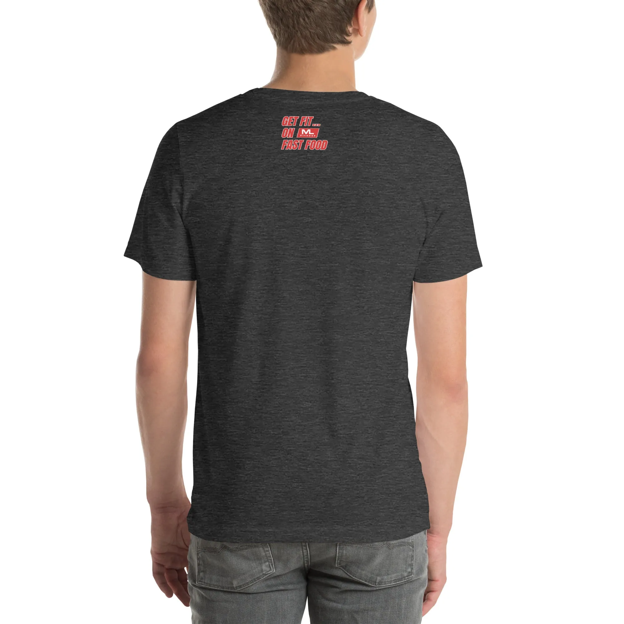 Get Fit On Fast Food logo Unisex t-shirt