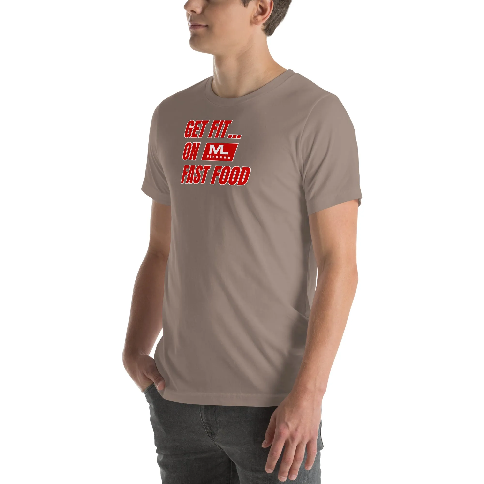 Get Fit On Fast Food logo Unisex t-shirt