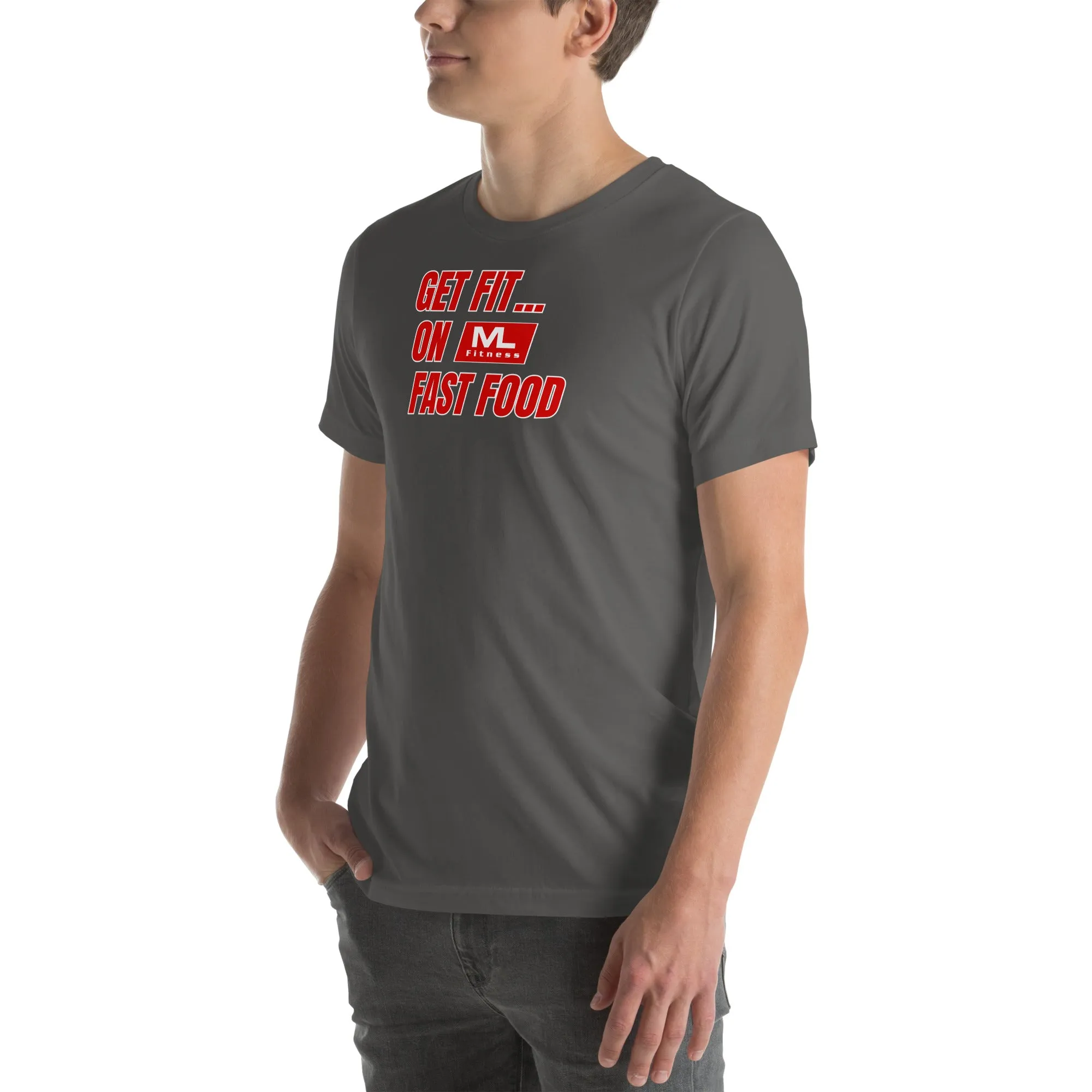 Get Fit On Fast Food logo Unisex t-shirt