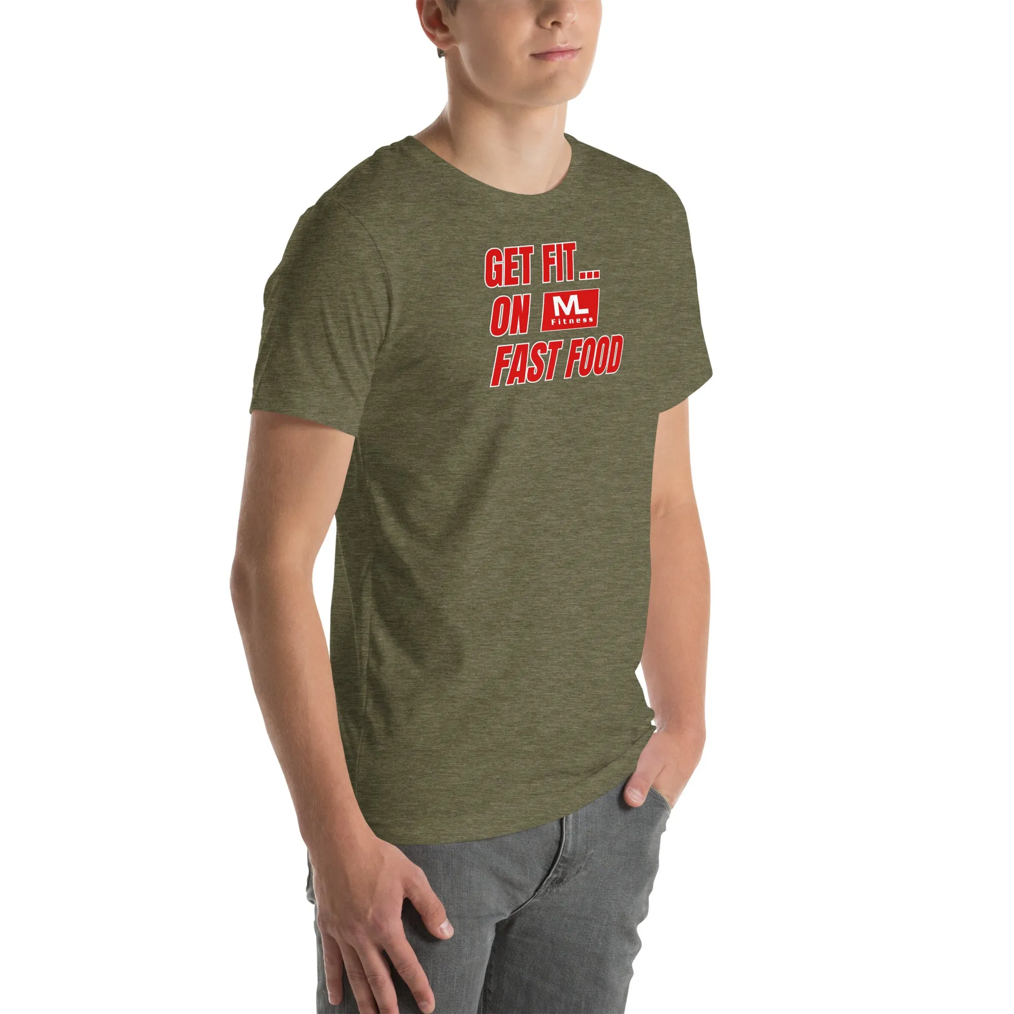 Get Fit On Fast Food logo Unisex t-shirt