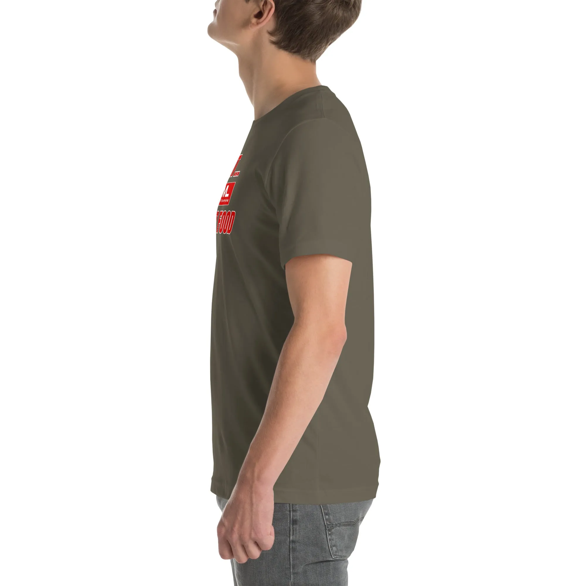 Get Fit On Fast Food logo Unisex t-shirt