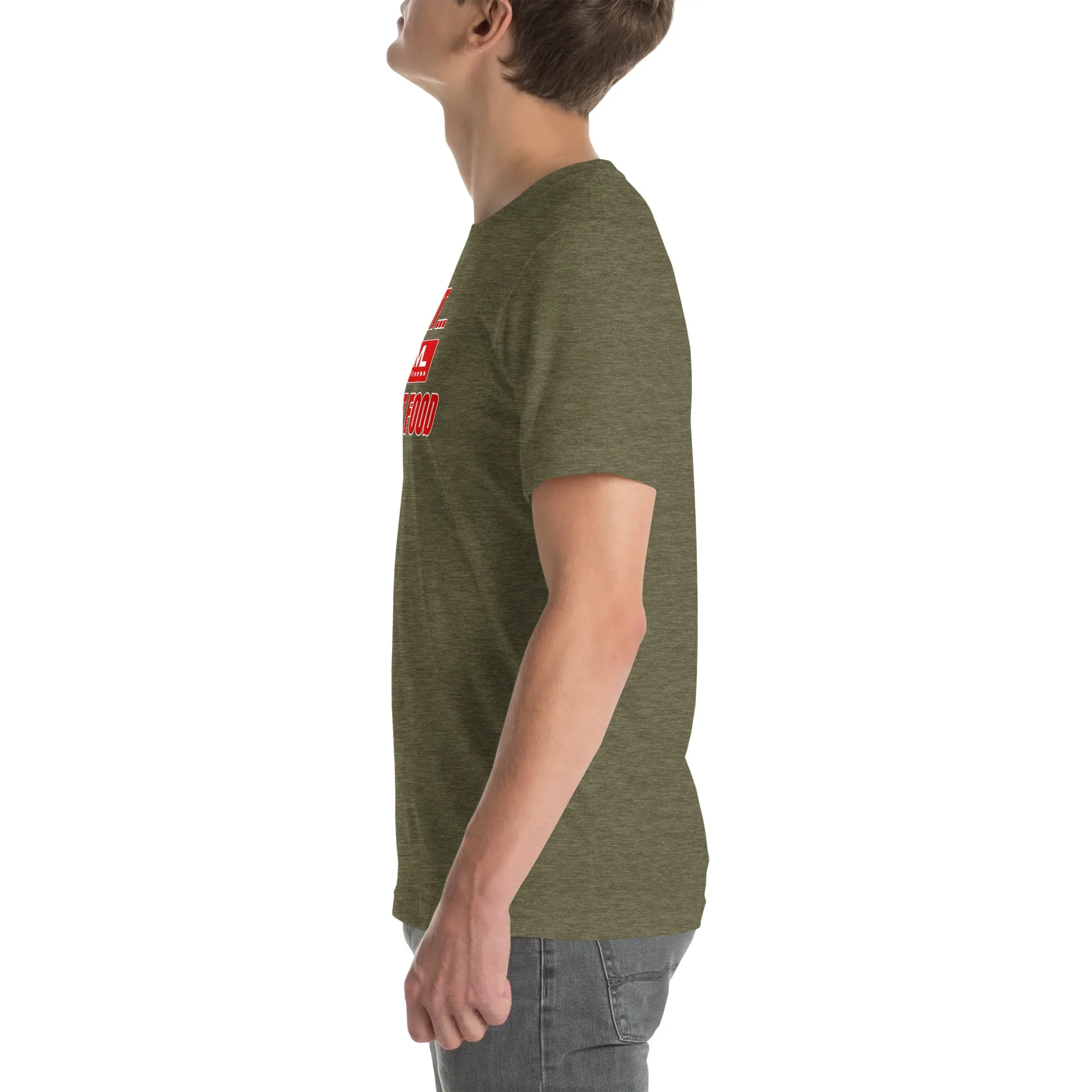 Get Fit On Fast Food logo Unisex t-shirt